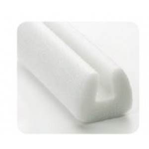 0.75" x 1.85" x 2.00" x 72" White U-Channel Profile 