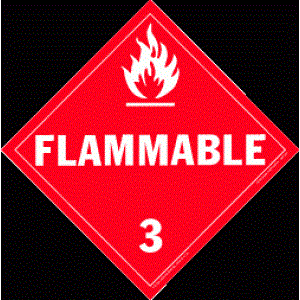 10 3/4" x 10 3/4" Flammable Tagboard 