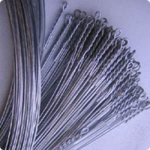 14' 14-Gauge Galvanized Single Loop Baling Wire 