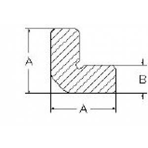 1.58" x 1.58"ID X 1.57" Thick X 72" L Shape Profile 