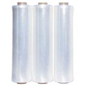 15" x 1476' Cornerstone HP Prestretch Hand Stretch Film Bulk Packed 168rl/sk