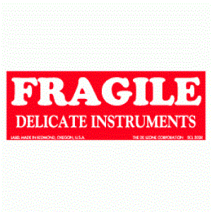 1 1/2" x 4" Fragile-Delicate Instruments