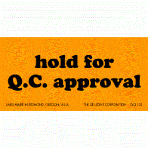 1 1/4 x 2 1/2  Hold for Q.C. Approval