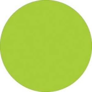 1" Fluorescent Green Inventory Circle