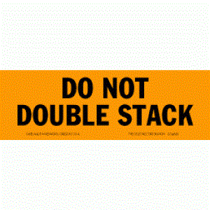 2" x 6" Do Not Double Stack