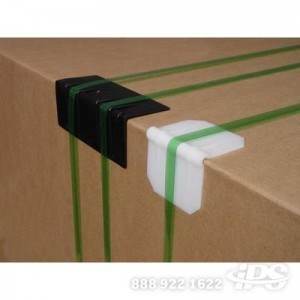 1 3/8" White Plastic Edge Protector 1000/cs 