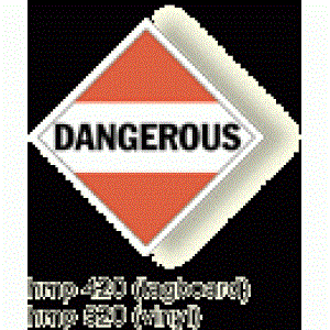 3/4" x 10 3/4" Dangerous Tagboard 