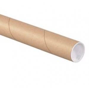 3" x 24" Fiberboard Mailing Tube With Plastic Caps