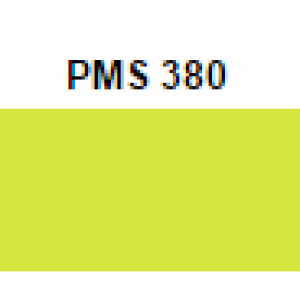 3" x 2" Green PMS 380 Thermal Transfer Label Perfed, 3000/rl, 8rl/cs