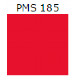 4" x 6" Red PMS 185 Thermal Label Perfed 1000/RL 4rl/cs