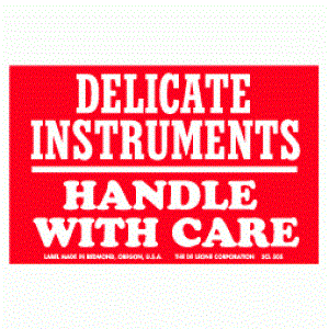 3 x 4 1/2 Delicate Instruments-Handle with Care