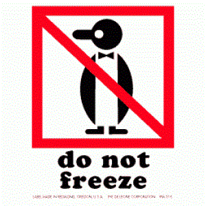 3" x 4" International Do Not Freeze