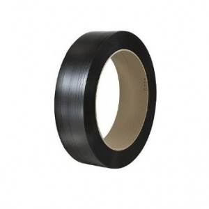 1/2 inch x .025 x 5800' IPS Black Smooth Polyester Strap 16x6 775lb Break Strength