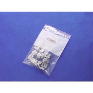 White Block Markable Poly Bags