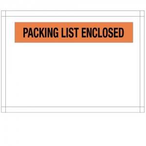  7" x 5-1/2" Medium Packing List Enclosed Top Load Envelope 