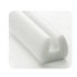 0.75" x 1.85" x 2.00" x 72" White U-Channel Profile 