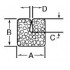 1.15" x 1.15" x .75" x .15" x 72" White U Channel Profile