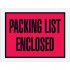 4-1/2" x 6" Full Face Red "Packing List Enclosed" 1000/cs